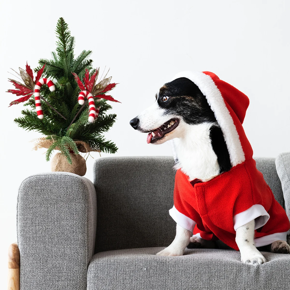 

6pcs Christmas Flower Decorations Red Simulation Festive Tree Ornament Party Celebration Home Holiday Xmas Decor Craft Supplies