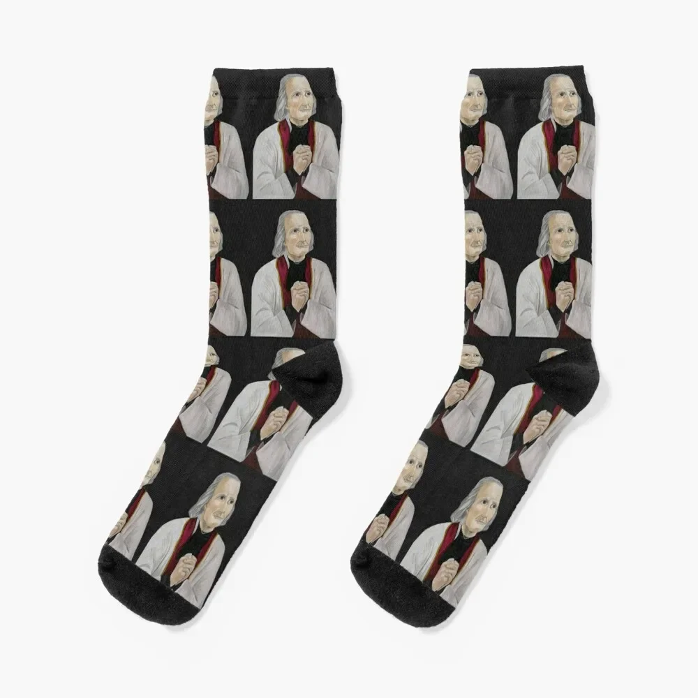 

St. John Vianney Socks loose essential moving stockings new in's Men Socks Luxury Brand Women's