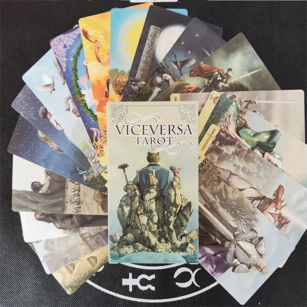 12*7cm Viceversa Tarot cards general paper manual English Version board game standard size orcale cards