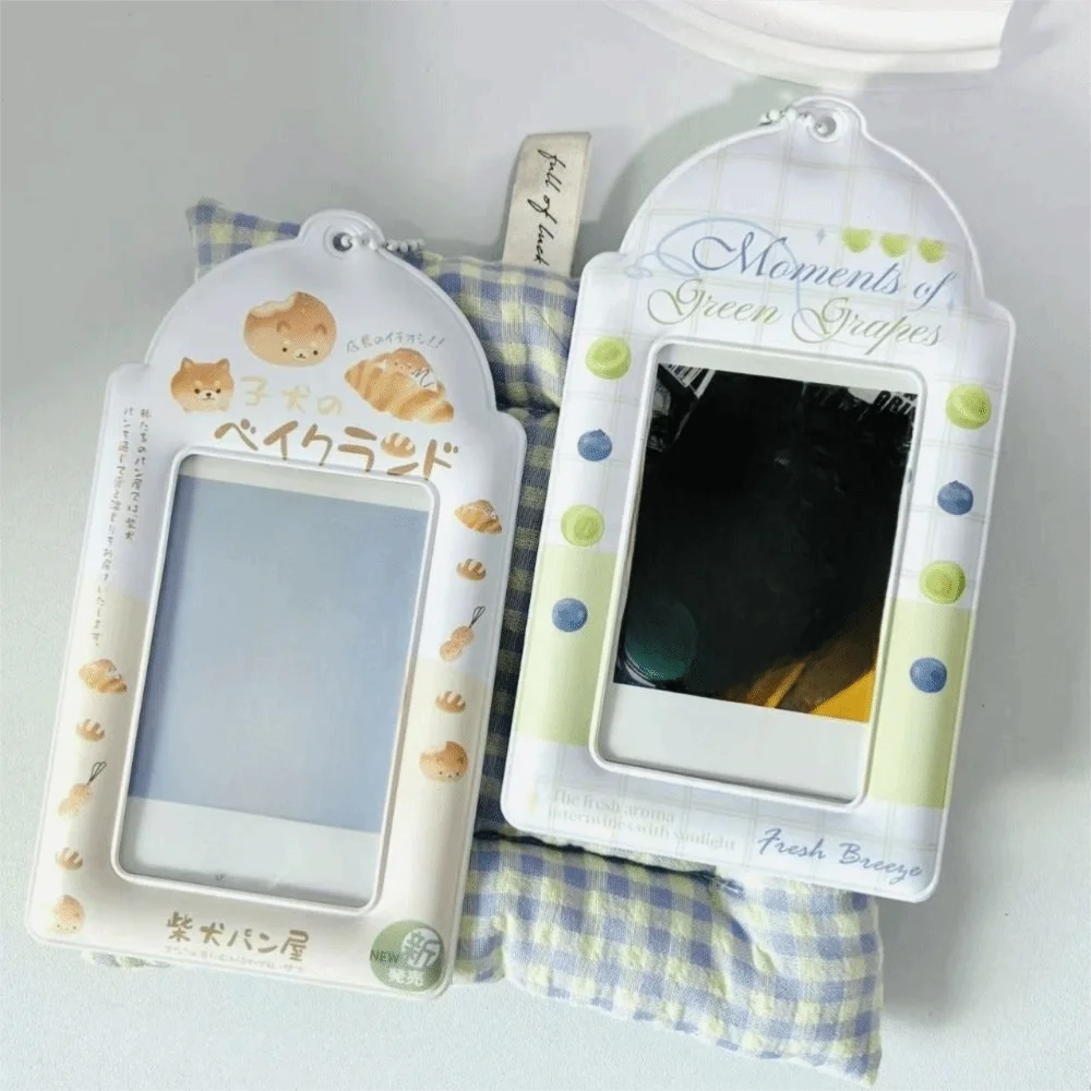 لطيف ل 3 بوصة Kpop Photocard حامل الكرتون Ins نمط المعبود إطار صور هدية حامل البطاقة البلاستيكية بطاقة القضية