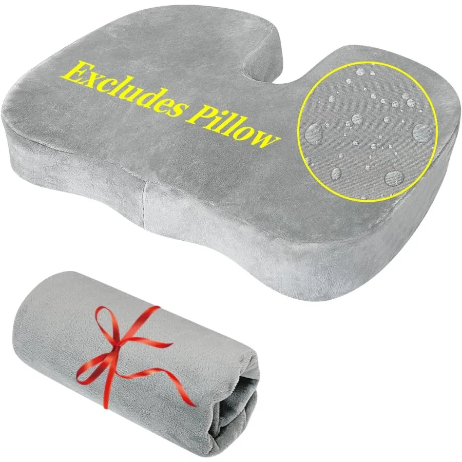 UShaped espuma ciática alívio da dor fronha para cadeira de escritório cadeira de mesa assento de carro capa de almofada de flanela à prova dwaterproof água com tailbon