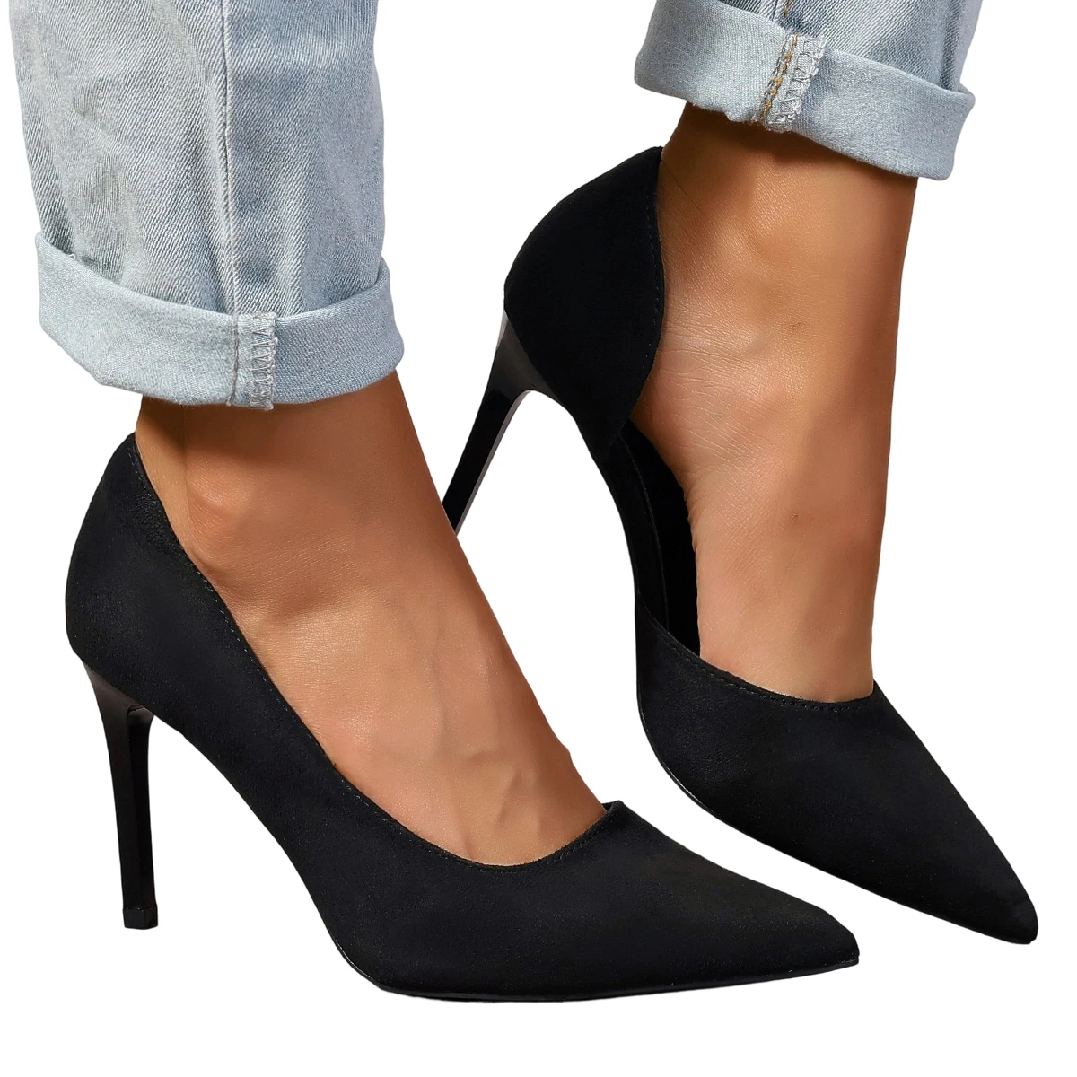 كعب متوسط مدبب بكعب عالٍ مثير نحيف ومتين بكعب عالٍ ملون عصري وكعب عالٍ احترافي #3