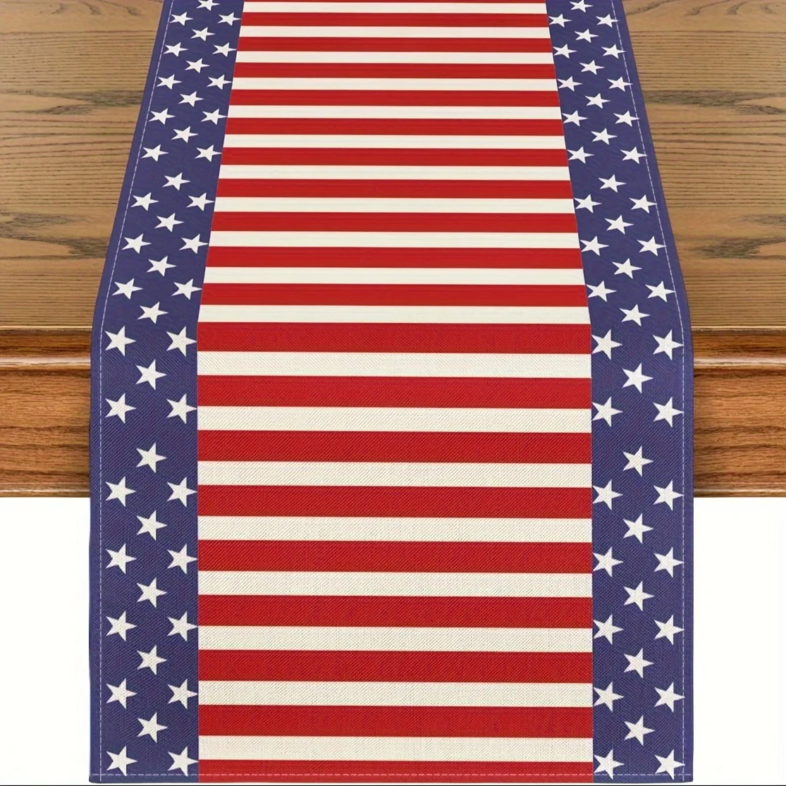

Скатерть с патриотическими полосками и звездами - Декор для дома, кухни, столовой и вечеринки в день