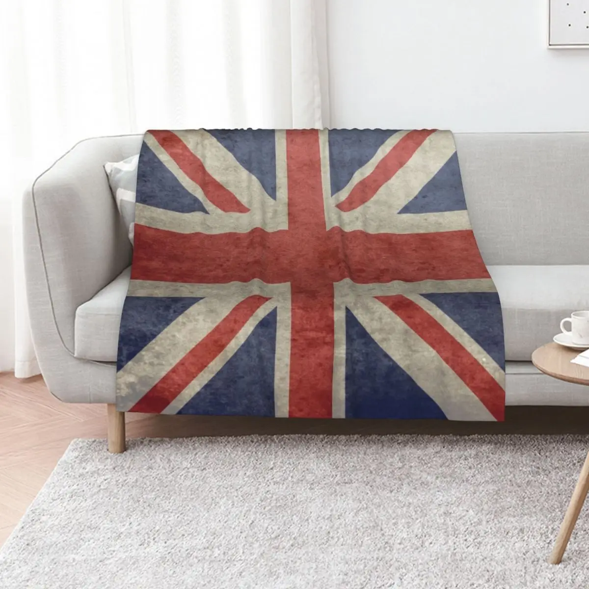 Vintage Union Jack Apron Throw Blanket For Sofa Thin wednesday Thermal blankets and throws Designers Large Blankets