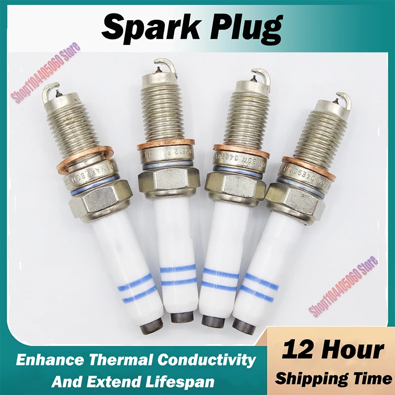 

4PCS 04E905612 Iridium Spark Plug Fits For AUDI A1 A3 Q3 VOLKSWAGEN SKODA GOLF SEAT POLO 0241145515 BEETLE 04E 905 612 Candles