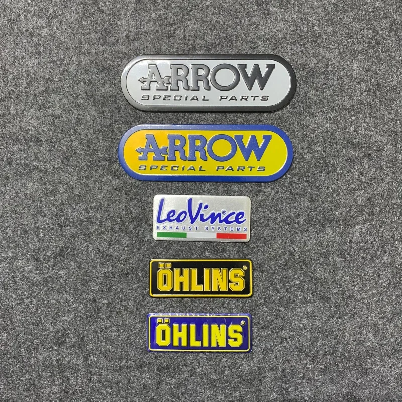 

2PCS Motorcycle stickers, exhaust pipe stickers, shock absorber stickers, helmet decorative modifications, aluminum stickers