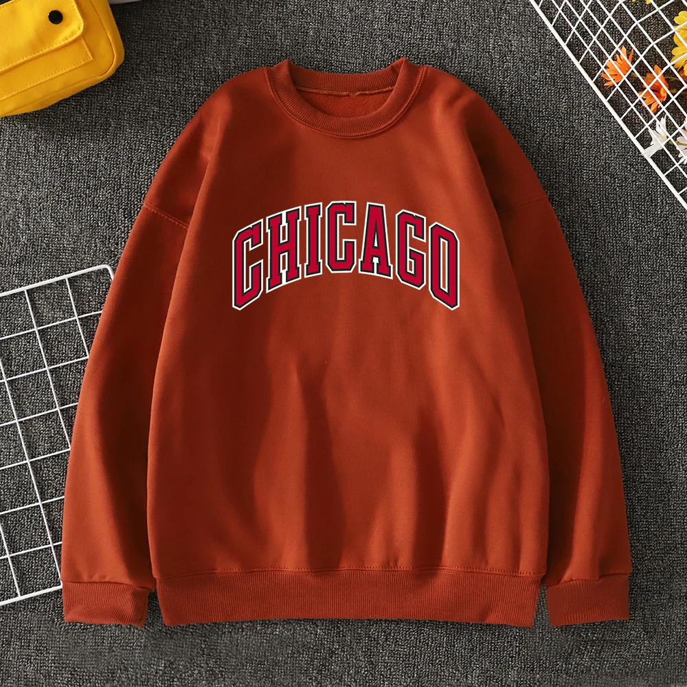 Chicago Basketball Uniform Printing Mens Hoodies Autumn Loose Sweats Creativity Quality Sweatershirts Simple Casual Men Hoodies