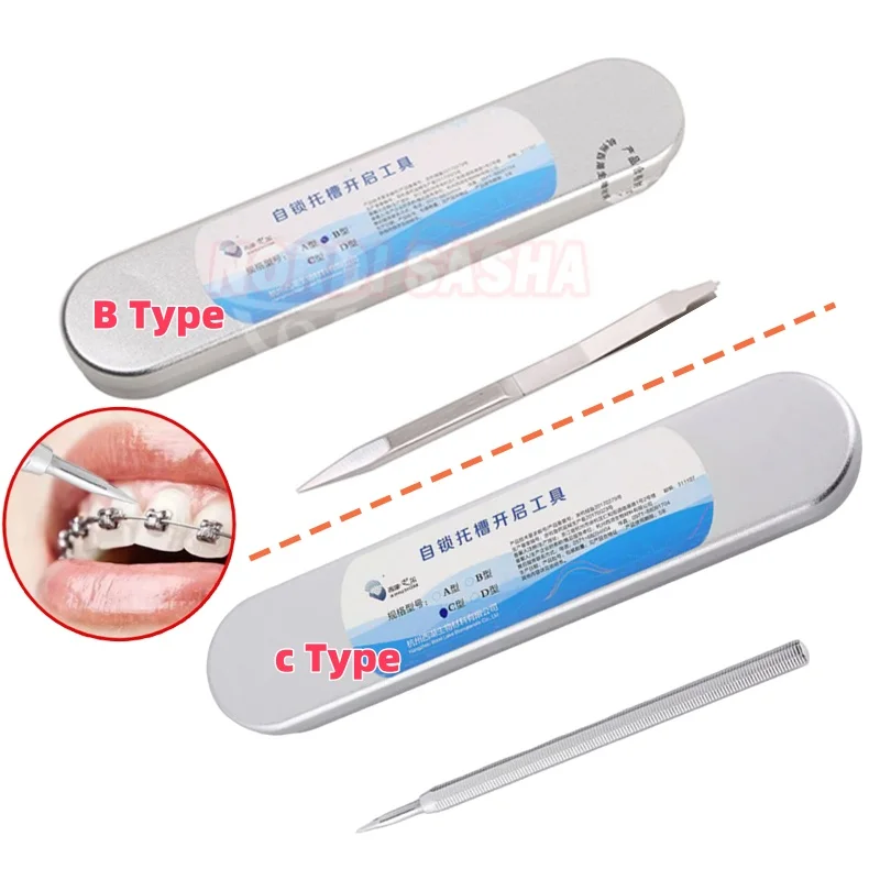 

1Pcs/Box Dental Brackets Opener Orthodontic Self Ligating Passive Bracket Opening Tool Instruments Single Tools