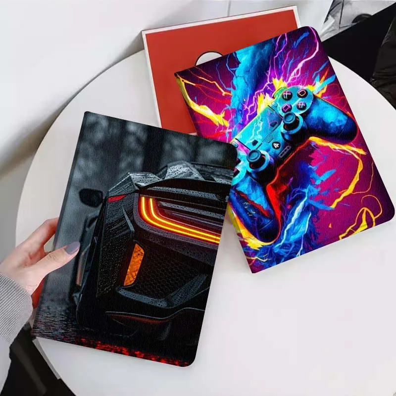 

Game Console Car Pattern For Xiaomi Mi Pad Mini 4 5 6 7 SE Pro Plus Redmi Pad 2 SE 2025 8.8 11 Foldable Tablet Case Gift