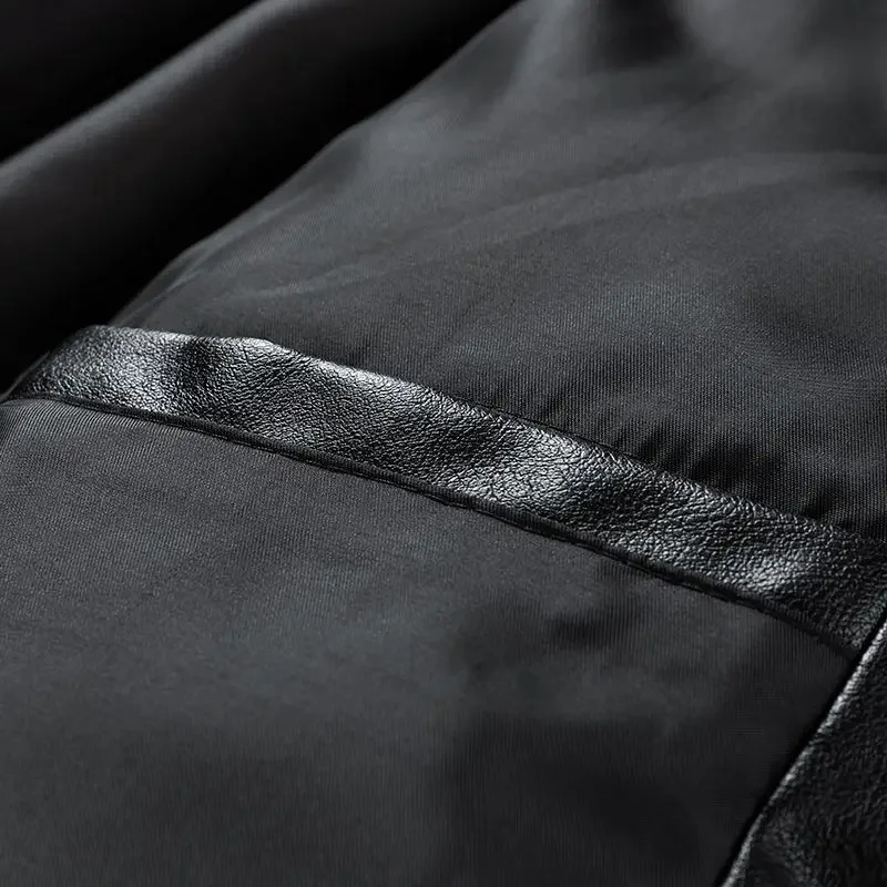 Giacca invernale corta in PU allentata Parka addensare nuovi uomini piumino in cotone capispalla caldo colletto alla coreana soprabito per il tempo libero alla moda