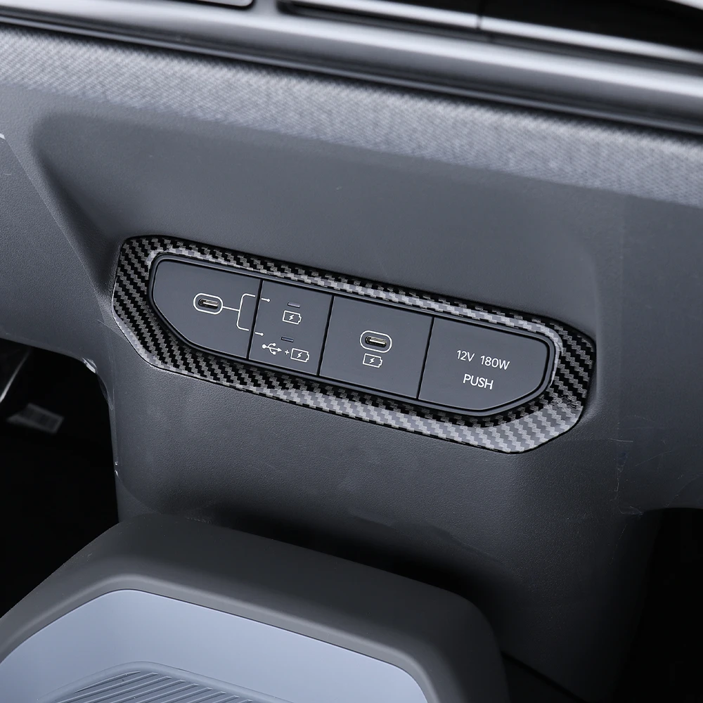 

Центральная консоль USB-порт для зарядки, рамка, накладка для настройки Kia EV3, розетка для зарядного устройства, декоративная крышка, автомобильные аксессуары, Стайлинг