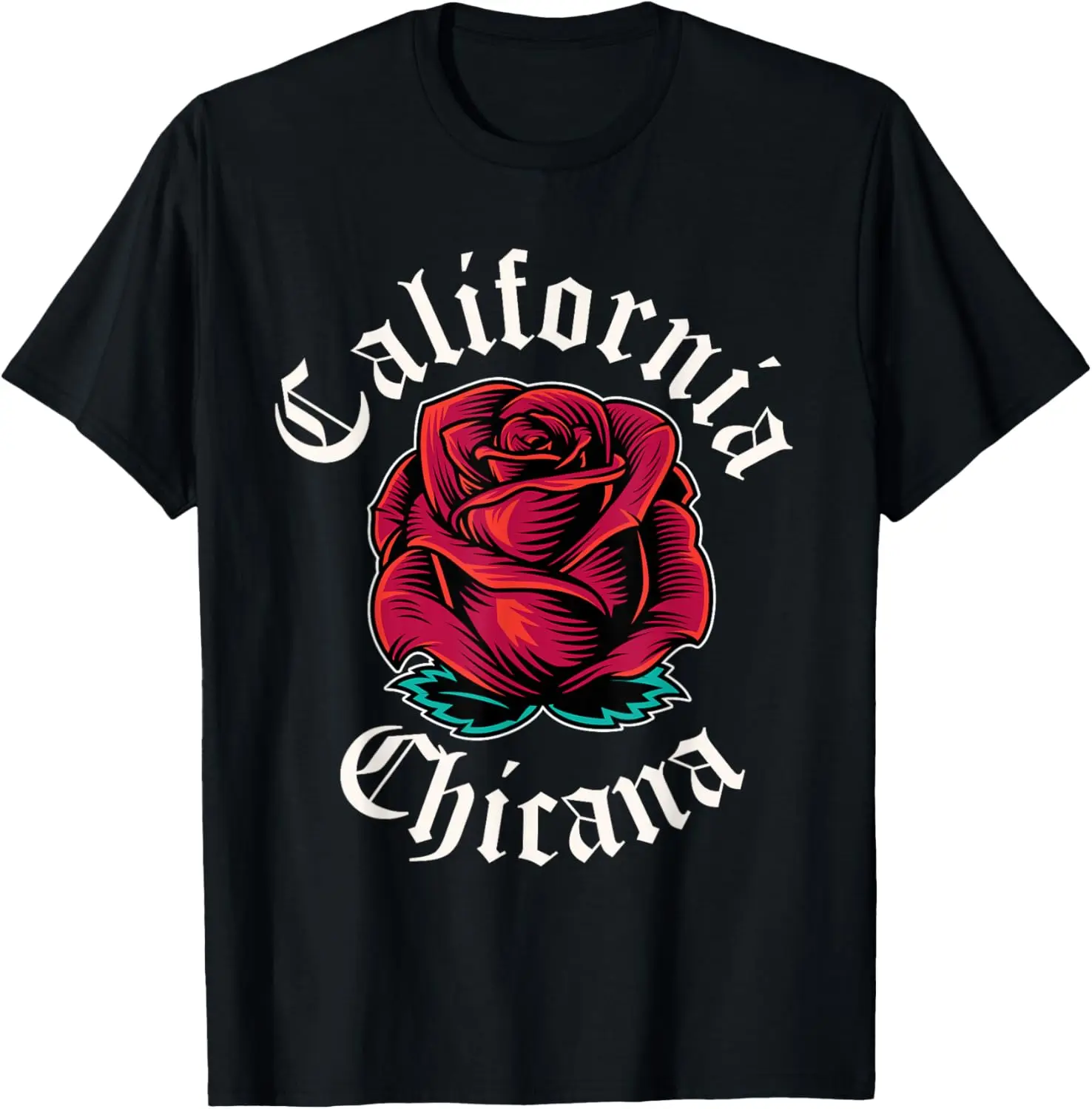 Mexican Rose Latina Shirt Hispanic California Chicana T-Shirt