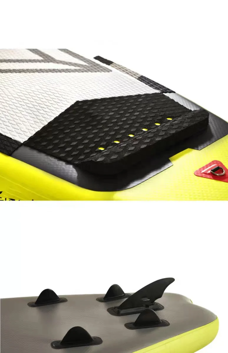 لوح ركوب الأمواج Aqua Marina Sport Yacht قابل للنفخ على لوح ركوب الأمواج، لوح مجداف ثابت للانجراف للأنشطة الخارجية