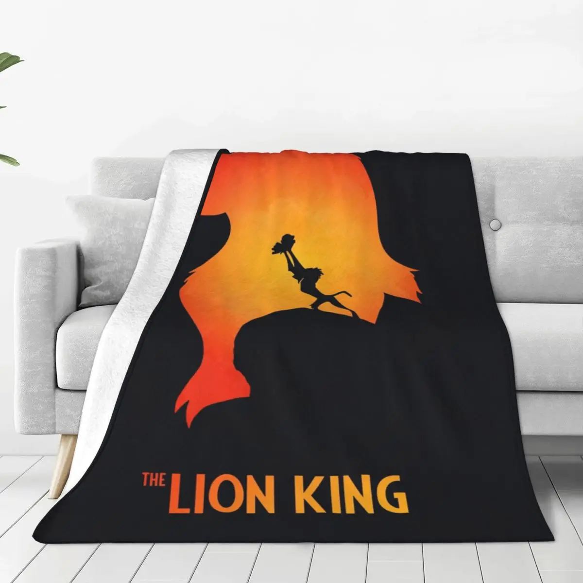 

Флисовое одеяло для дивана на заказ, король Лев, мультяшное одеяло, теплые фланелевые одеяла для кровати, автомобильного дивана, покрывала