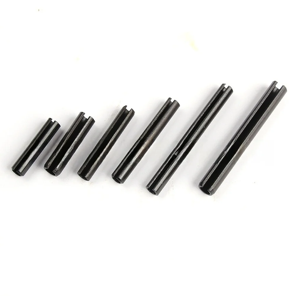 450 Piece Black Oxide Hollow Split Pin Set No. 50 Steel for Use in Toolmaking Automotive and Construction Fields