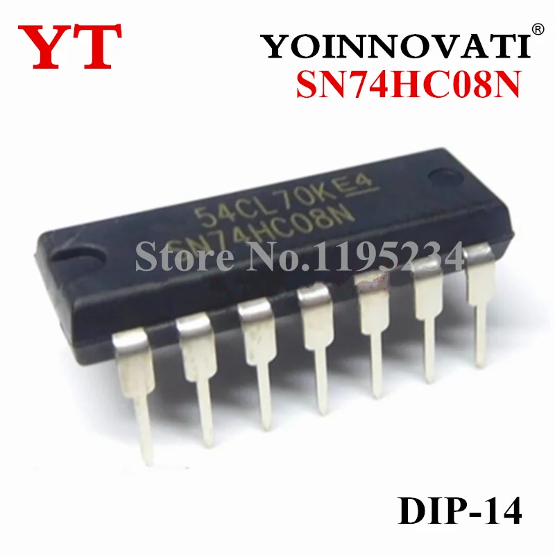 100PCS SN74HC08N SN74HC08 DIP14 IC Best Quality