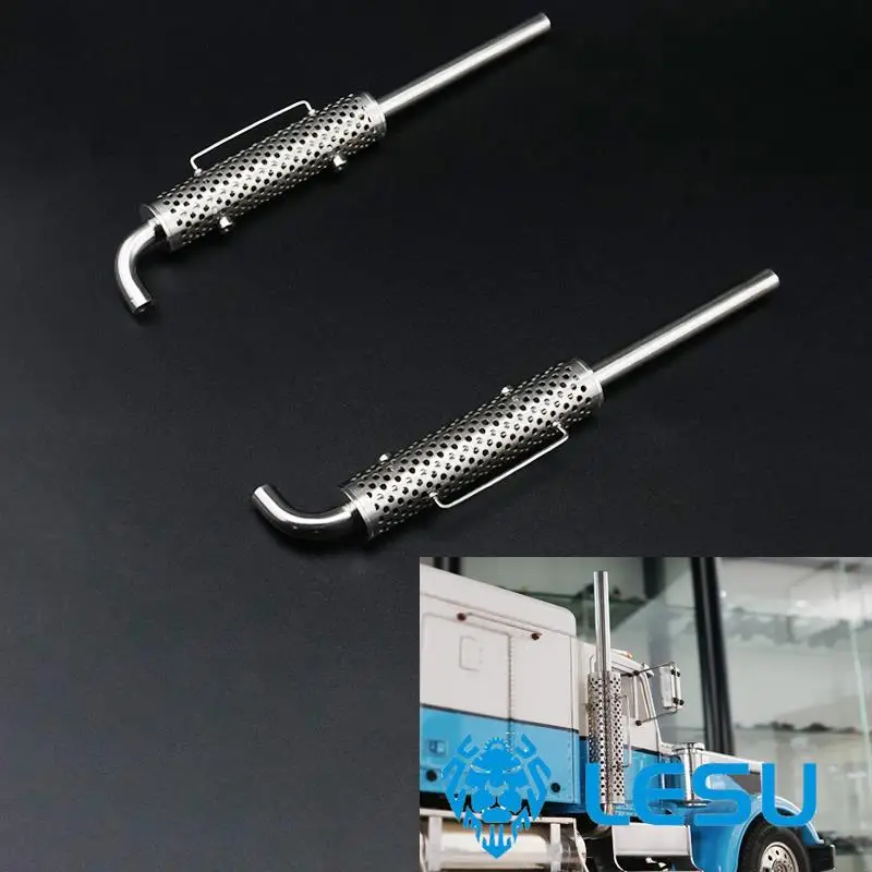 

LESU 1/14 RC Model 1Pair Metal Chimney For DIY Tamita Car Truck Outdoor Toys TH09769