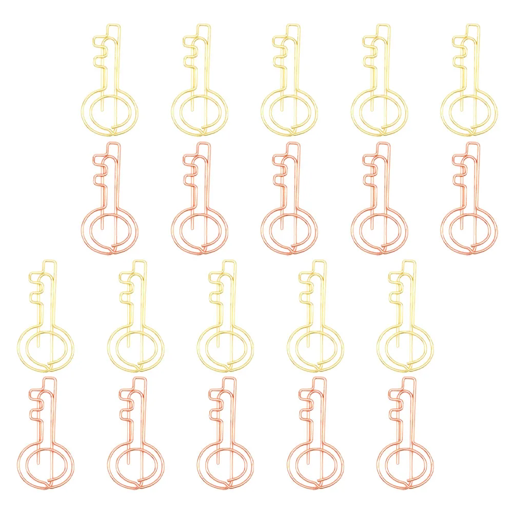 

20pcs Colorful Bookmark Clips Small Metal Paperclips for Office Student Stationery Golden Rose Gold Book Page Markers Creative