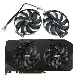 NEW 1LOT FDC10H12S9-C T129215SU GTX 1660、RTX 2060 GPU Fan，For ASUS RTX 2060 2070、GTX 1660 1660TI DUAL EVO Video Card Cooling Fan