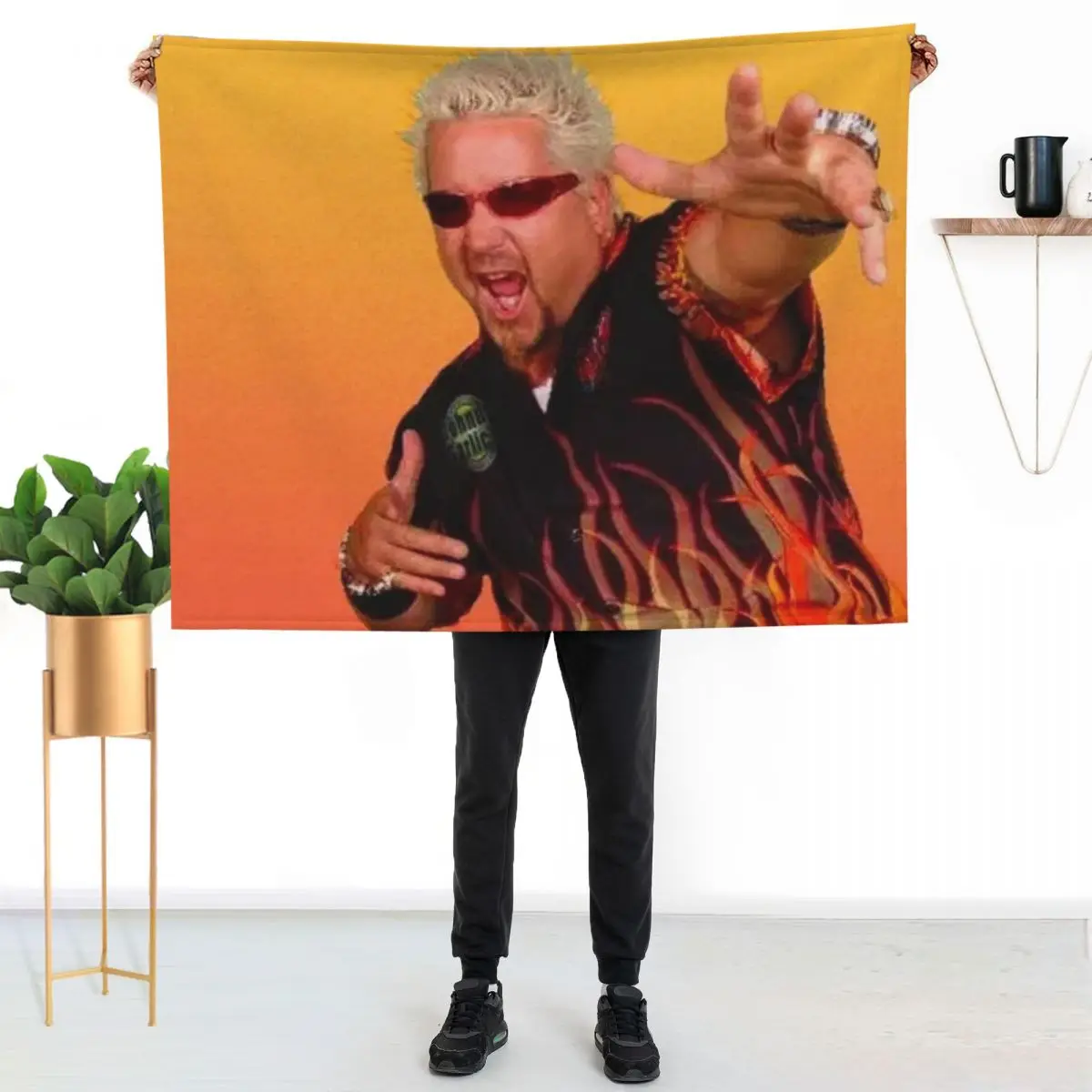 guy fieri Throw Blanket Cozy Sofa Blanket for TV Watching Napping