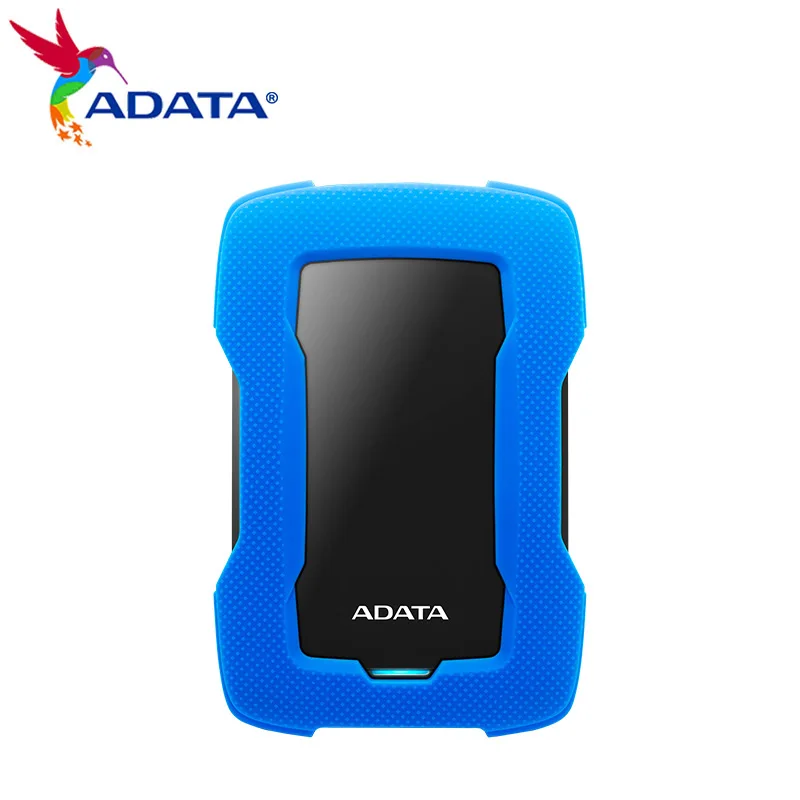 ADATA-Disque dur portable étanche HD330, USB 3.2, 1 To, 2 To, bleu crypté, rouge, RVB, disque SSD pour ordinateur de bureau, Windows 10, Mac