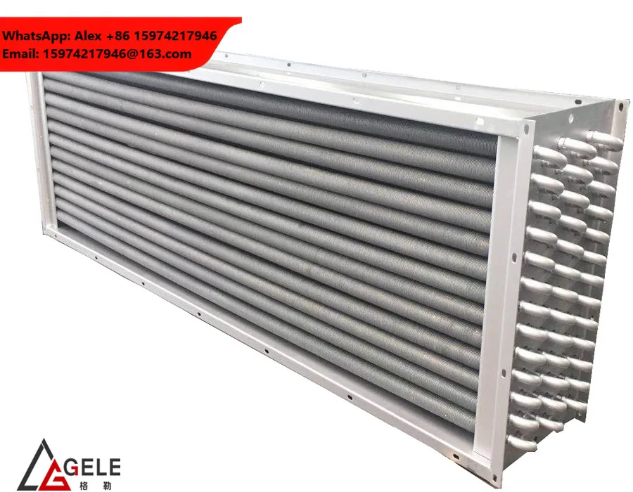 High Temperature Hot Steam To Air Radiator Carbon Steel Fin Tube Heat Exchanger For Setting Stenter