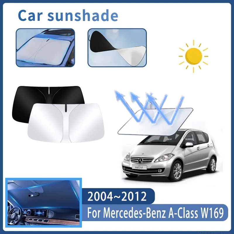

Car Sun Visor For Mercedes-Benz A-Class W169 2004~2012 Front Windshield Sunshade Heat Insulation Summer Cooling Auto Accessories