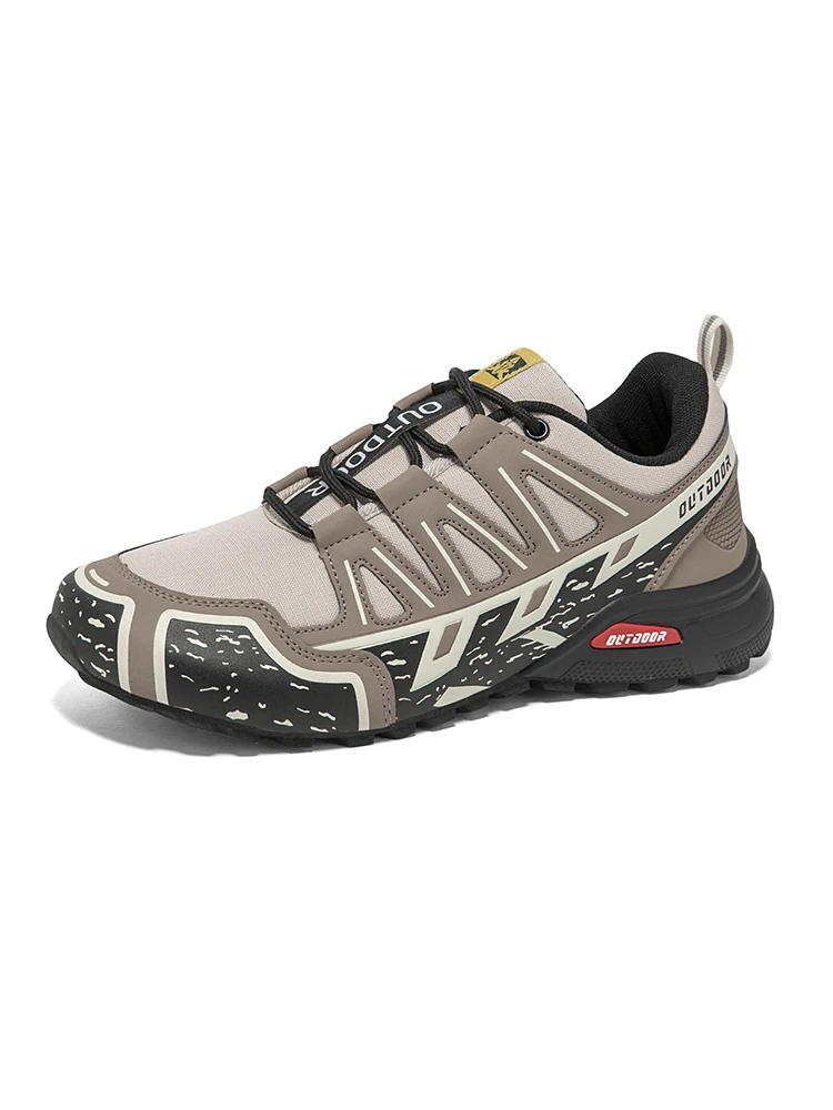 Herren-Wanderschuhe für den Außenbereich, wasserdicht, rutschfest, für jedes Gelände, Sportschuhe mit breiter Zehenpartie, zum Wandern, Radfahren, Camping, Jagd, Wanderschuhe – Detail 9