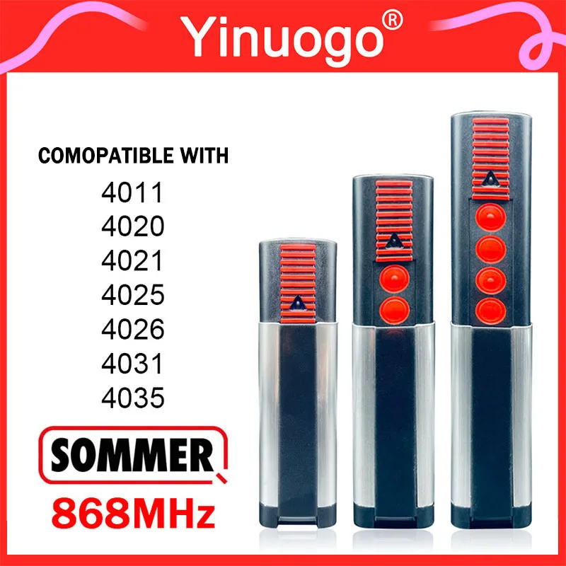 SOMMER 4020 TX03-868-4 Hand Transmitter 868MHz Compatible With SOMMER 4026 4035 4031 4025 4011 Garage Remote Control