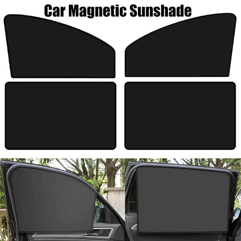 

Anti UV Front Rear Window Sunshield Heat Insulation Plate Blackout Mesh Screen Car Privacy Shield Curtain Magnetic Car Sun Shade