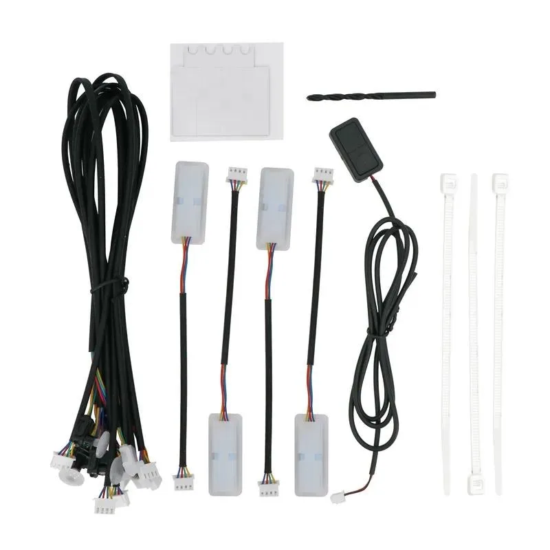 Professional RGB interior light strip with application controlled custom color adjustable high brightness ambient lighting kit