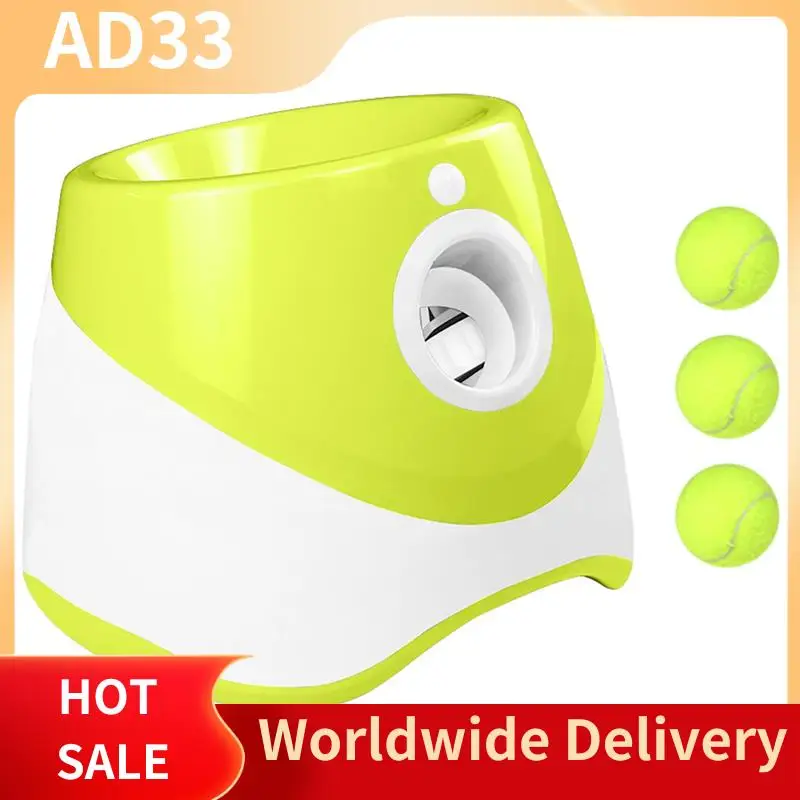 【A28I Automatic Dog Tennis Launcher Mini Pet Chase Throw Rechargeable Pinball Machine Interactive Fun A