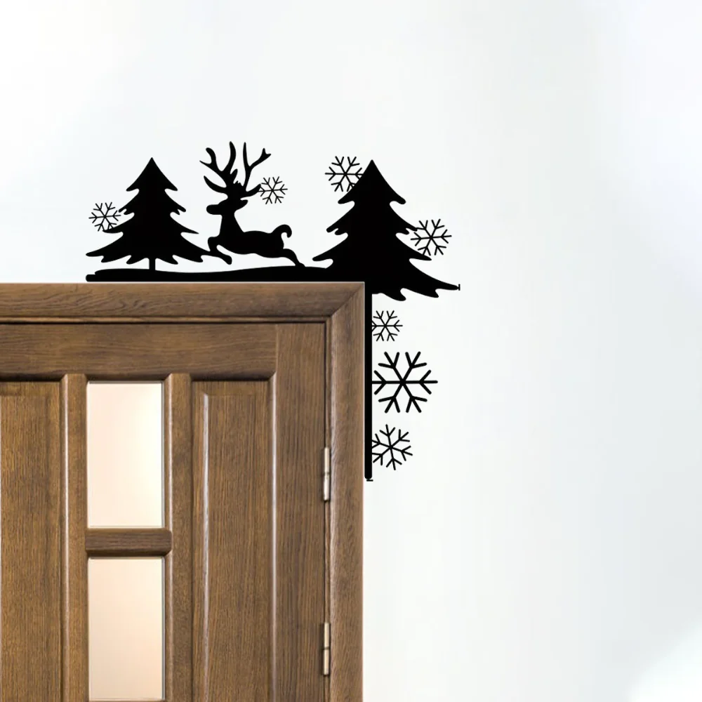 

Innovative 1pc Silhouette Decorative Wall Sticker: Transform Door Corners and Frames with Elegant Iron Art and Wall Decoration