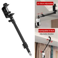 360° Rotation Mini Camera Holder No Punching Clip Fixation Smart Camera Mount Retractable for Xiaomi Ezviz TP-LINK