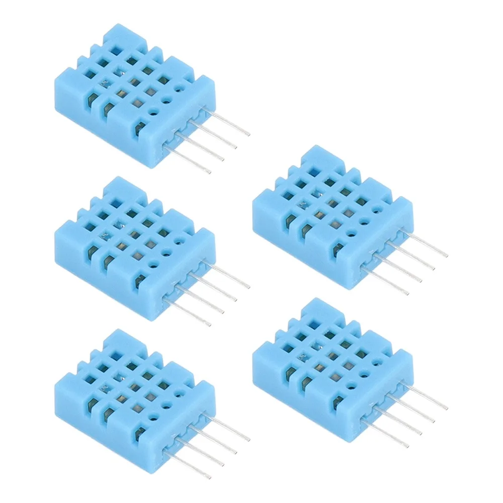 5PCS Digital Temperature & Humidity Sensor 3.3V-5.5V -20 to 60°C DHT11 Module Anti Interference High Sensitivity