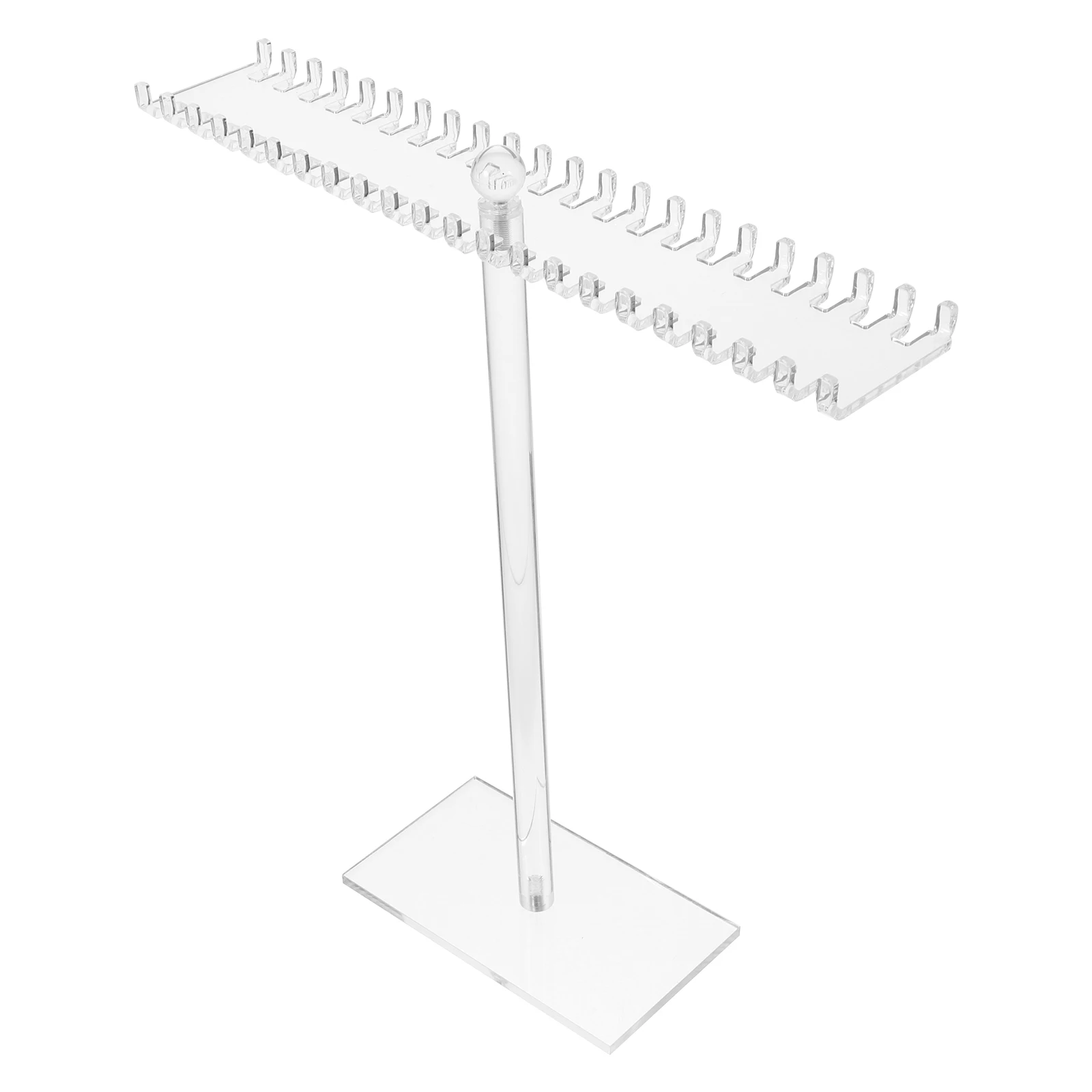 

1pc Clear Acrylic Display Stand Bilateral Hooks Necklace Bracelet Organizer Acrylic Jewelry Display Retail Counter Storage Rack