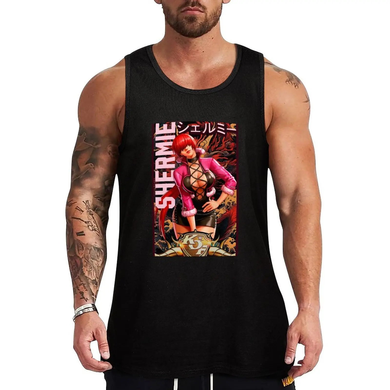 

Shermie Arcade Retro King of Fighters Gaming Art Tank Top t-shirt Men's t shirts Men's clothes