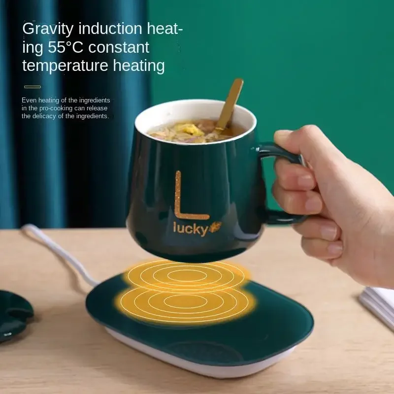 

Warm Cup 55 Degree Heater Warm Cup Pad Electric Insulation Base Hot Milk Teacher Gift Constant Temperature Heating Cup Pad