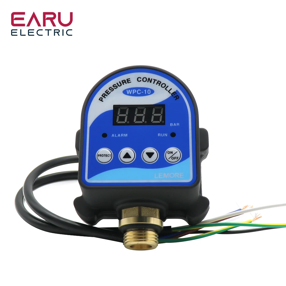 1pc WPC-10 Digital Water Pressure Switch Digital Display WPC 10 Eletronic Pressure Controller for Water Pump With G1/2