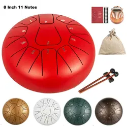 Steel Tongue Drum 8 Inch 11 Notes w/Drum Mallets Best Gift for Adult & Kids