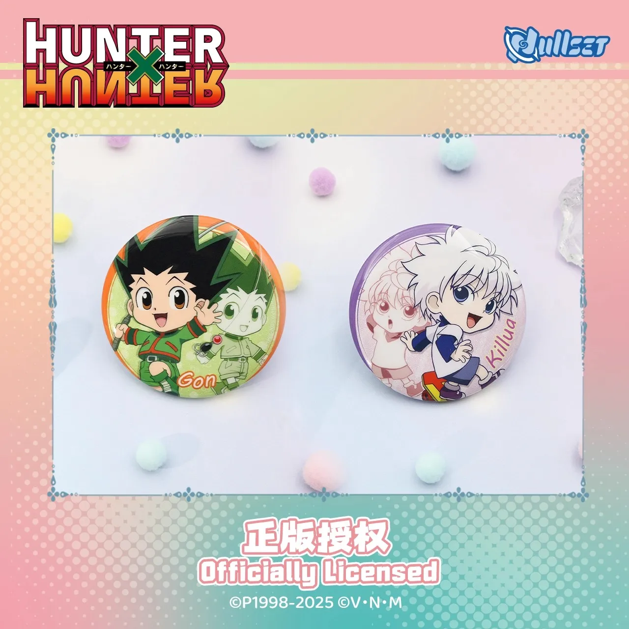 Original Nullset Hunter×Hunter Chibi Badge Series Blind Bags Cartoon Version Gon Killua Animation Peripheral Acg Goods Kids Gift