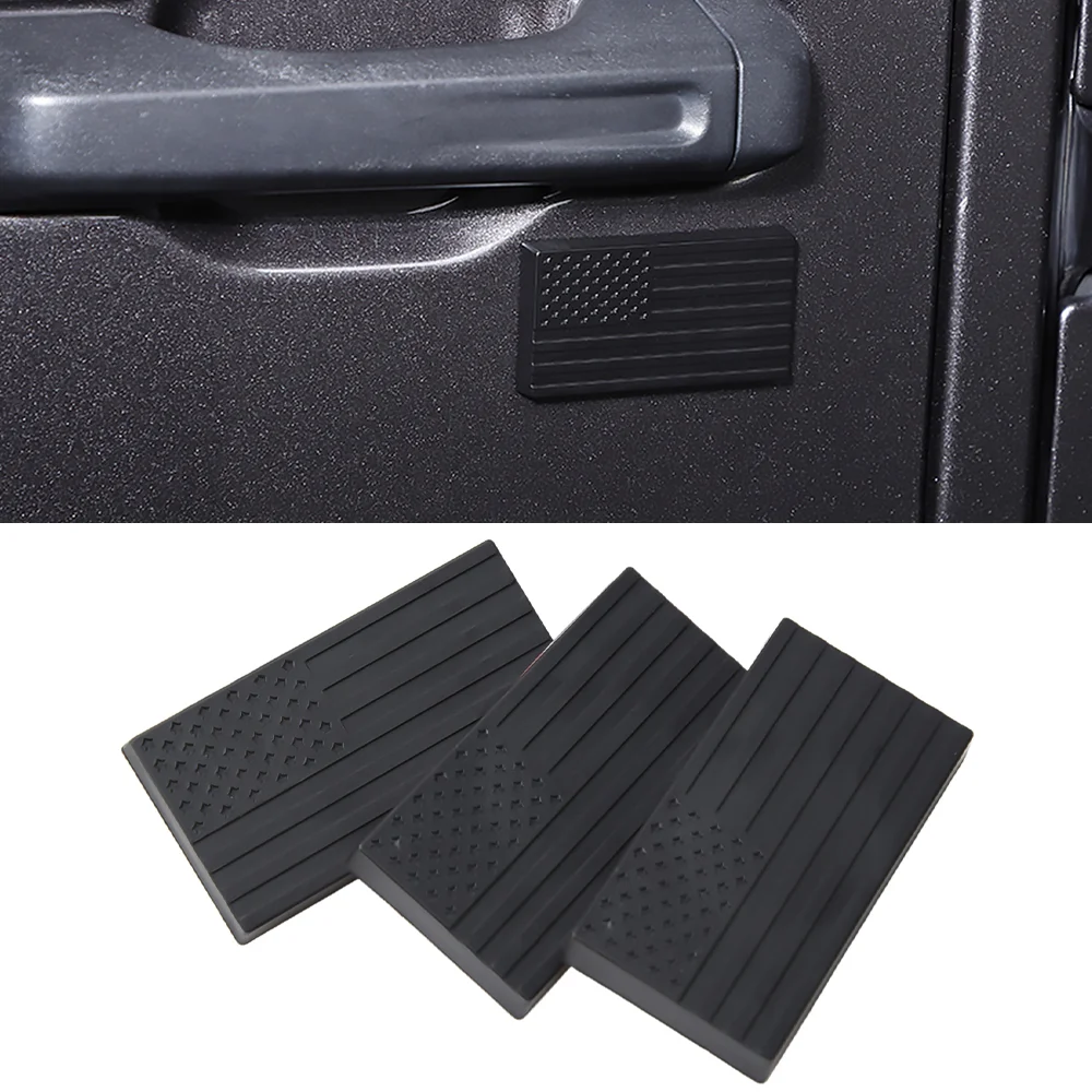 3pcs Car Side Door Key Hole Decoration Cover Trim Door Lock Caps For Jeep Wrangler JK JL TJ Gladiator JT 2018-2025 Accessories