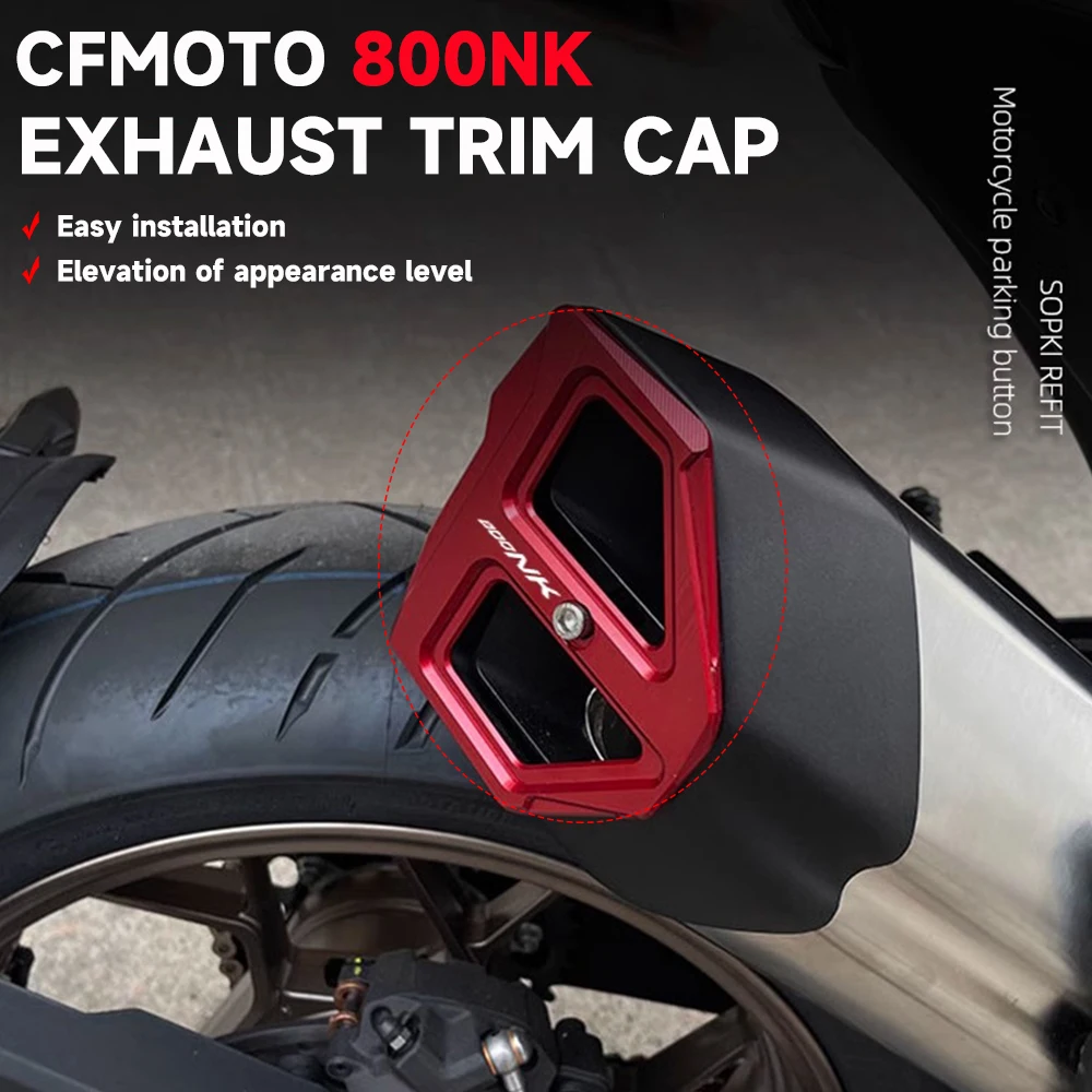 For CFMOTO 800NK 800 NK CF800NK Motorcycle Exhaust Trim Cover Exhaust Pipe Tail End Accessories