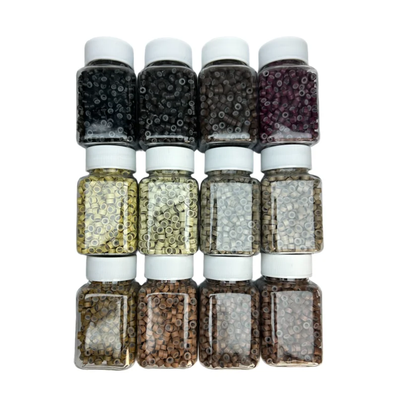 Mini anillo de silicona para extensión de peluca, forro suave, Ideal para esteticistas y diseños de peinado femenino, 1000 Uds.