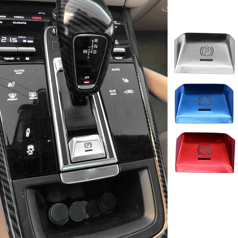 For Porsche-Cayenne Panamera 2018-2020 Car Parking Brake Handbrake Decoration Cover P Button Sticker