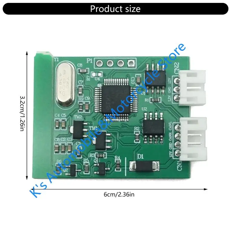 Q39F Decing Wheel Decoders أداة ترجمة إشارة السيارة سهلة التثبيت لأنواع مختلفة من السيارات تصميم الدائرة القوية #4
