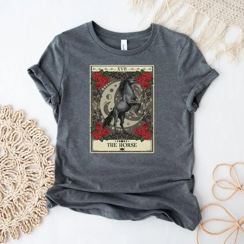 Das Pferd Tarotkarte T-Shirt Tier