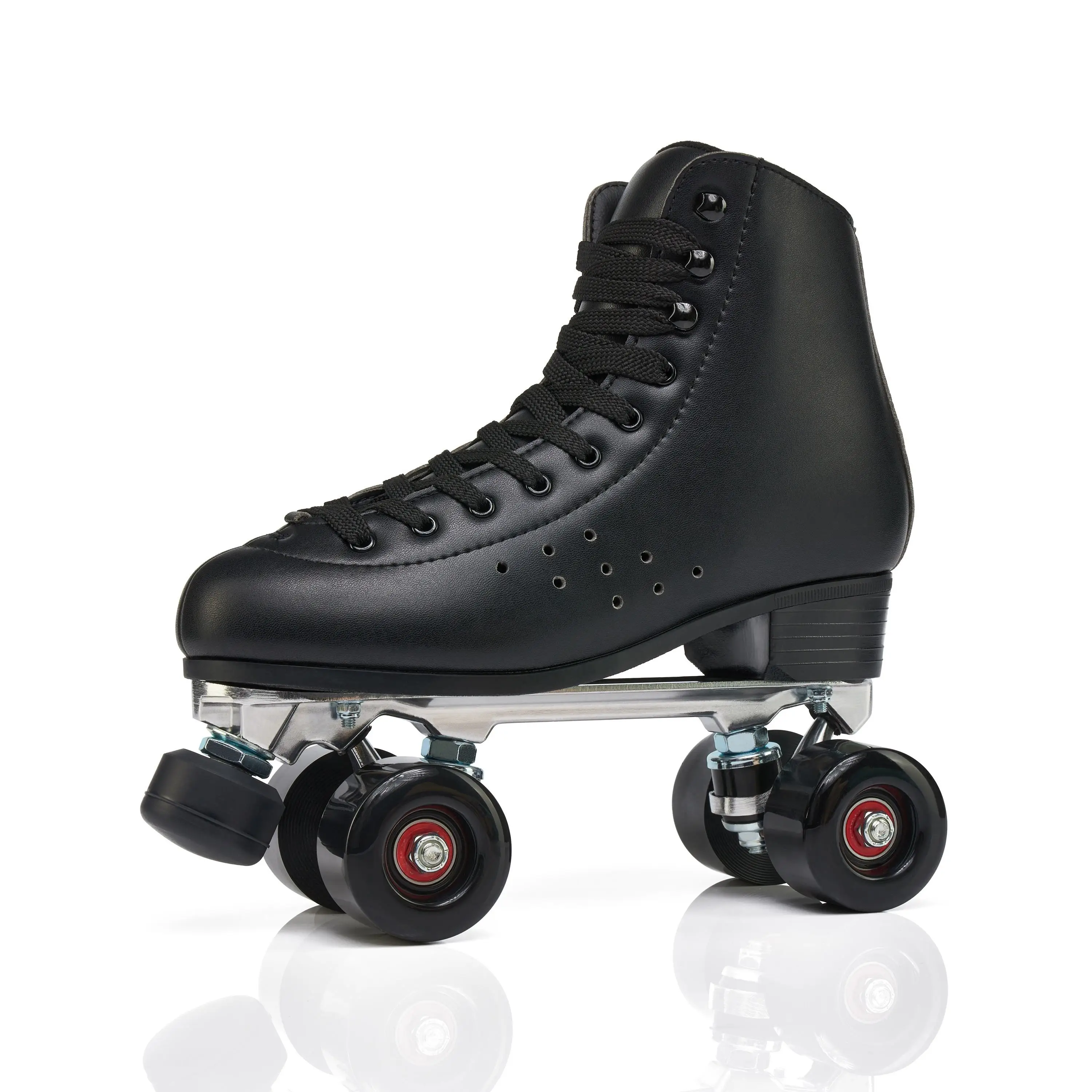 

Double Roller Skates Adjustable Soft Leather Dancer Skates PU Materia Outdoor Flashing Roller Skates for Rinks
