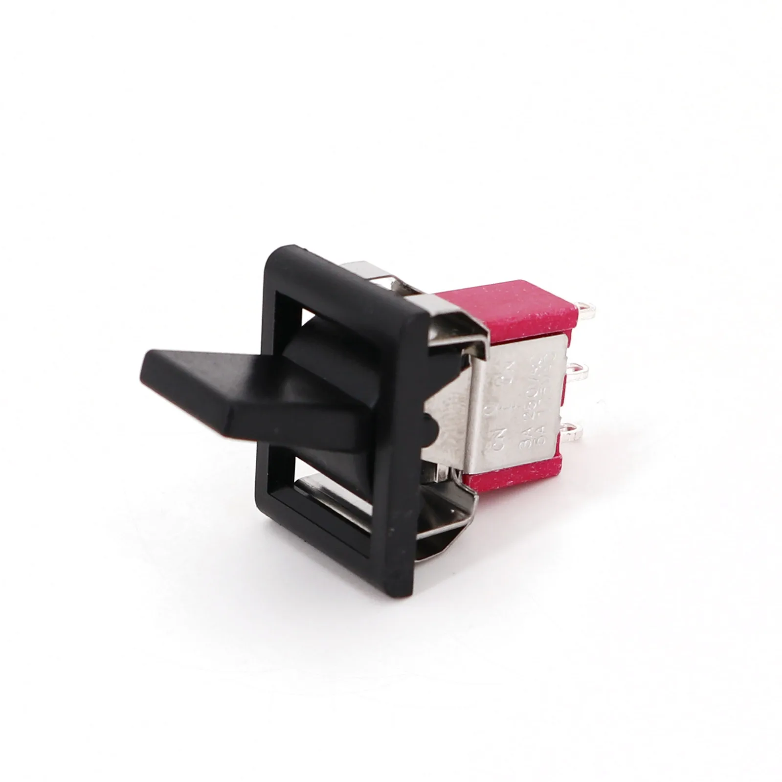 Salecom T80-R Series Square Snap-in Panel Mount Mini Paddle Toggle Switch 5A/125VAC