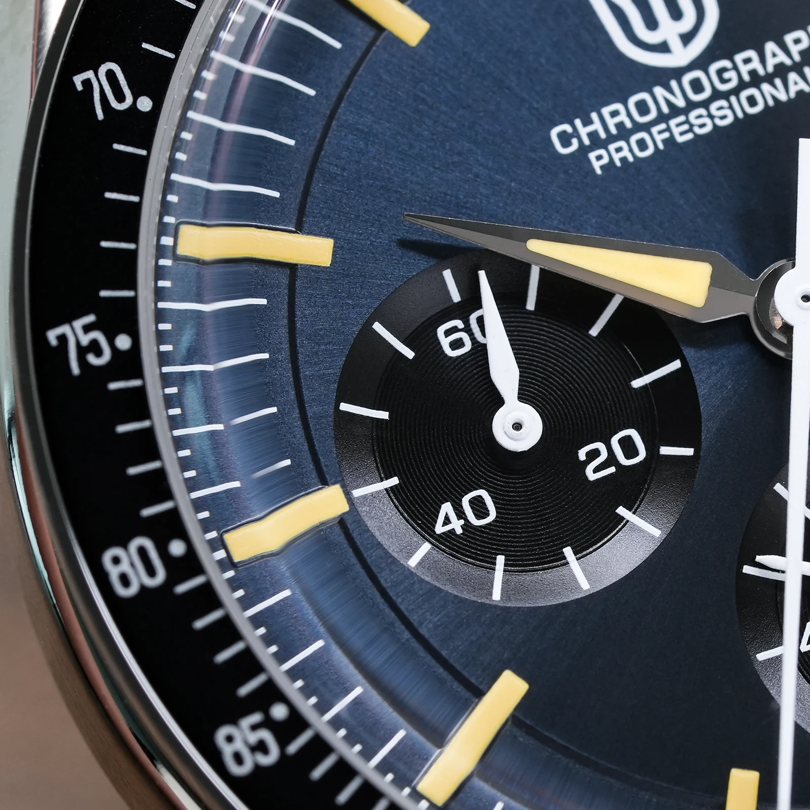 Watchdives WD1863 쿼츠 시계 VK63 크로노그래프 무브먼트 버블 사파이어 크리스탈 10Bar 방수 축광 39mm 빈티지 시계